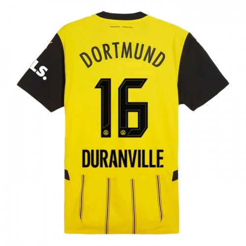 Borussia Dortmund Duranville 16 Fodboldtrøje Hjemmebane 2024-25 Borussia Dortmund Duranville 16 Fodboldtrøje Hjemmebane 2024-25